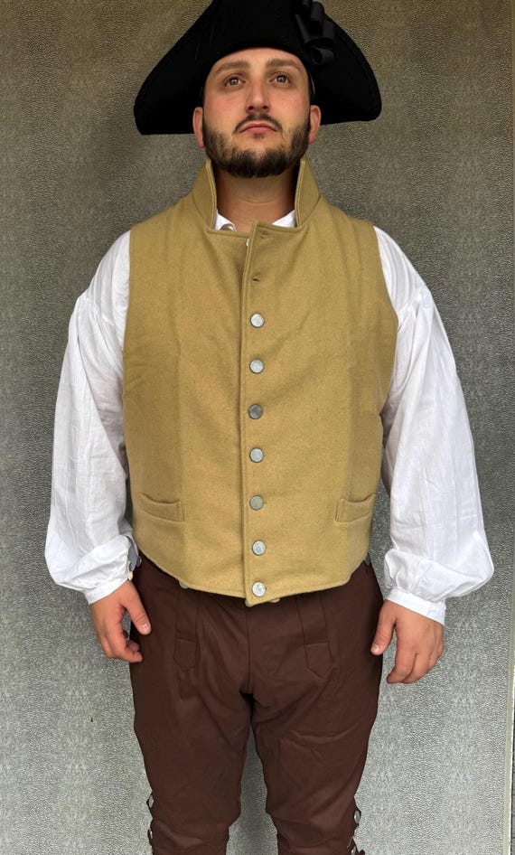 お値下げVEST SET WOOL COAT ameri vintage Men's 1812 Vest - TAN WOOL **ready to Ship** - Etsy Israel