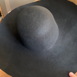Heavy Wool Hat Blanks available in Black or Brown