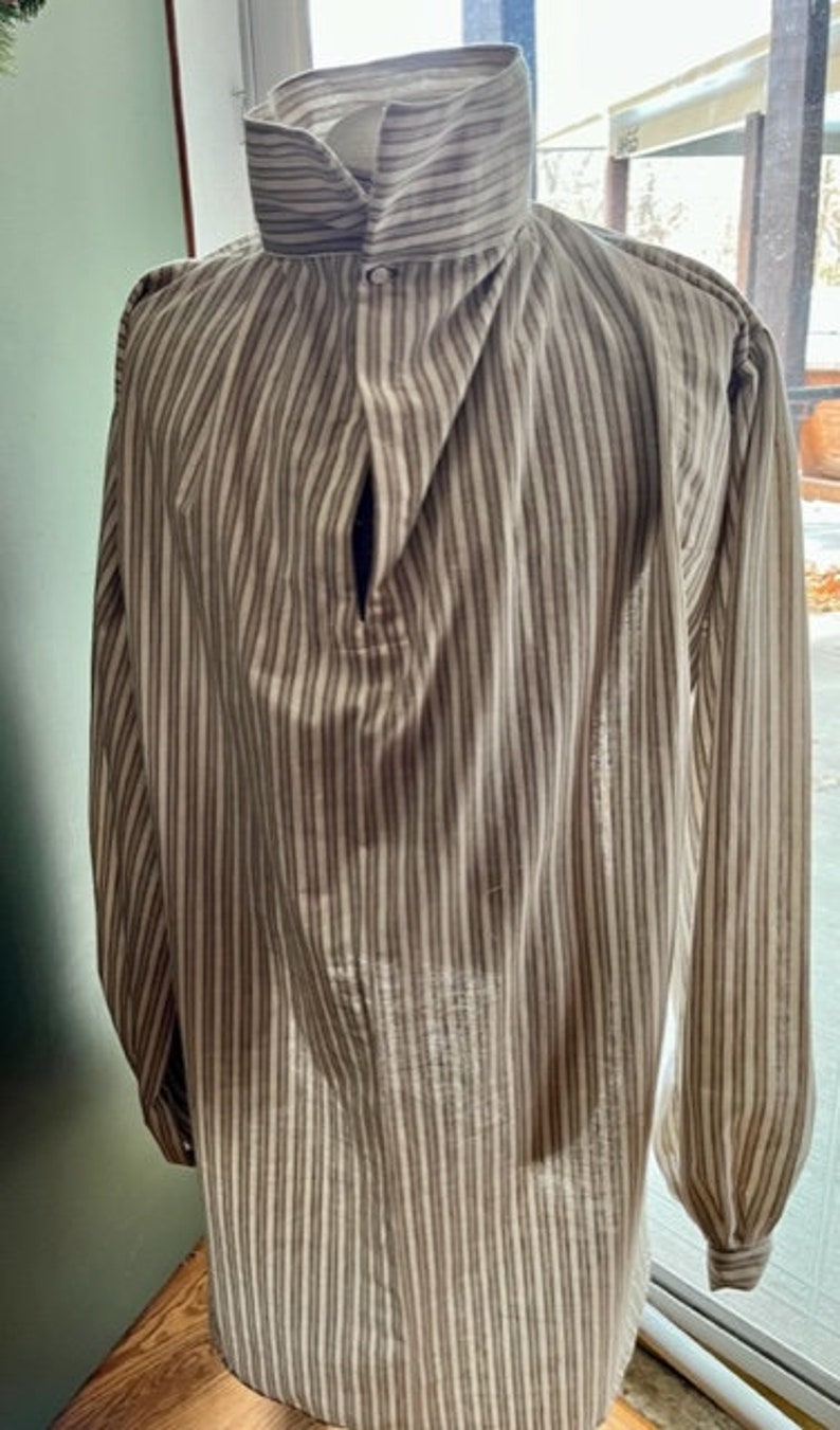 18th Century Civilian shirt stripes or checks Custom made to your measurements image 1