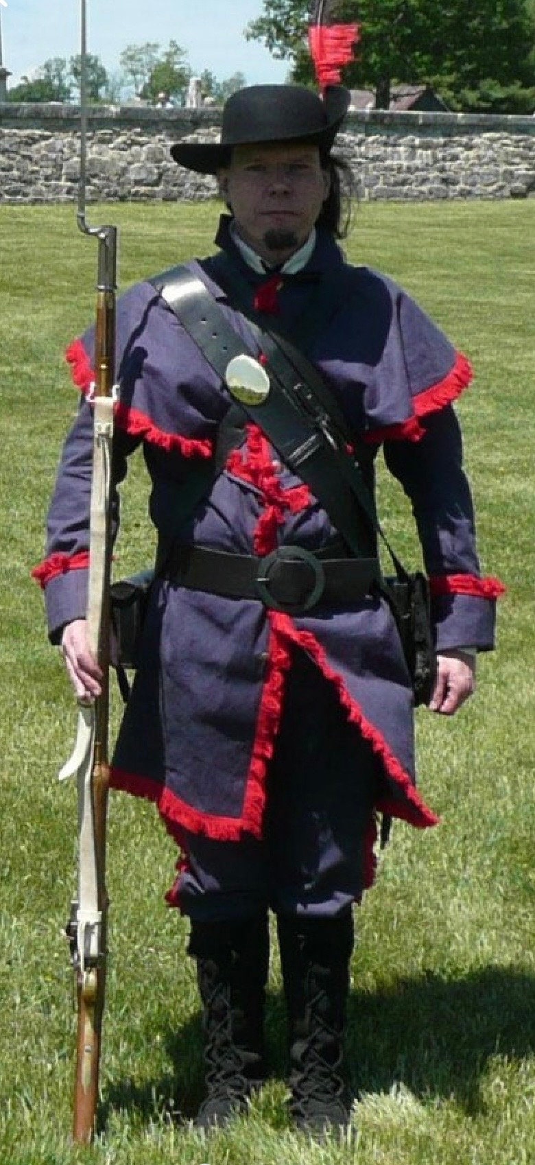 Virginia Militia Uniform (1812) with Cape- Heavyweight linen Custom made to your measurements (coat only)