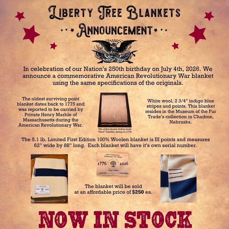 Revolutionary War Wool Trade Blanket Limited Edition image 4