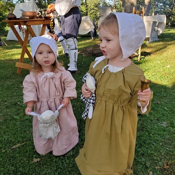 18th Century - 19th Century Girl's Dress. Made for growing!