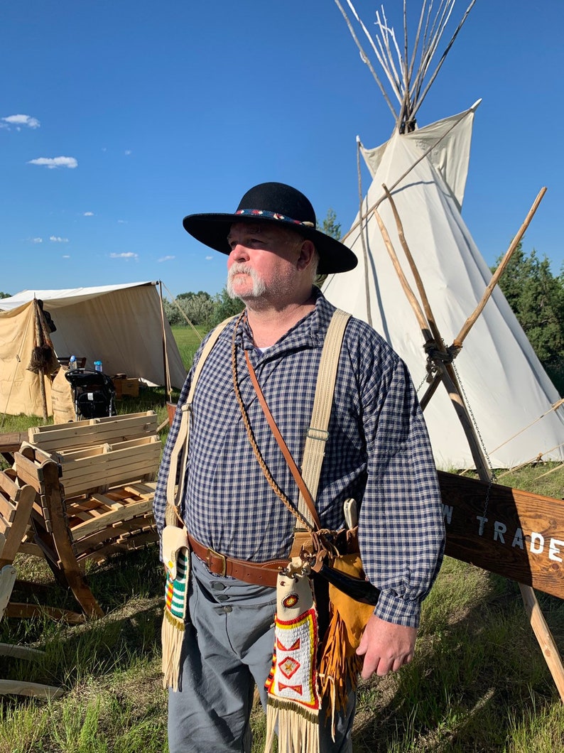 Longhunter's Hat for Reenactors Heavy Wool With Wool Etsy