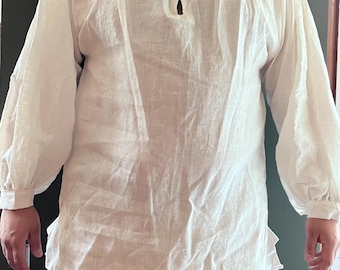 18th Century Men&#39;s shirt - Custom made to your measurements linen or cotton