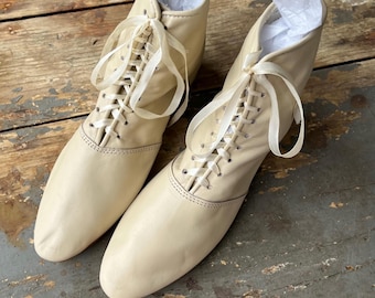 Regency Boots for Fine Ladies - cream leather