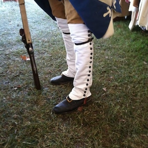 Leather straps for Gaiters. Sold in pairs. Brass Buckles 3/4 inch wide strap. Used for military reenactors **straps only**