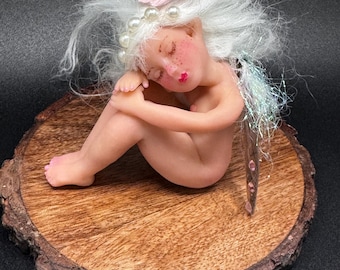 Ooak Miniature polymer clay fairy doll