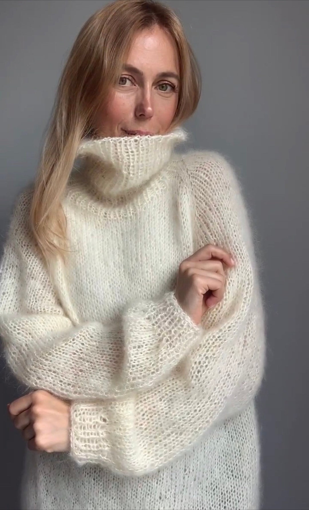 Cream Flying Mallard Sweater