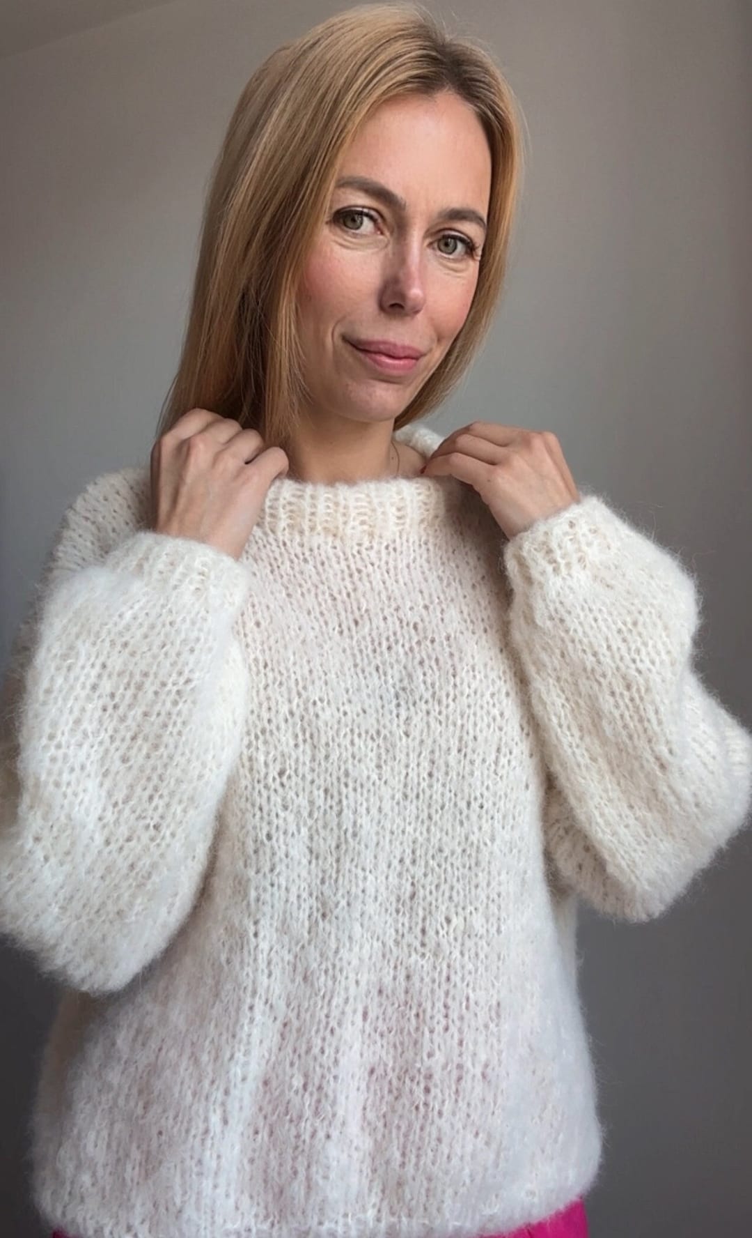 Kelly Sweater | Hot Pink | Alpaca-Wool Blend