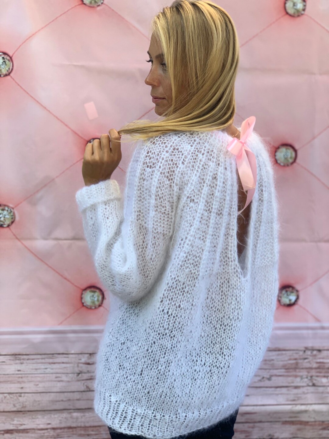[ 現貨/預訂 ] Mohair knit / white