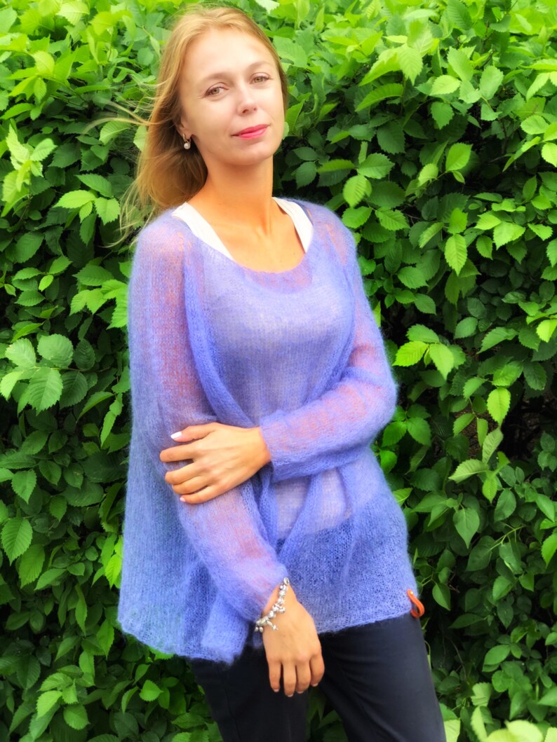 WOMEN MOHAIR Sweater Wool Mohair pullover Mohair sweater Etsy