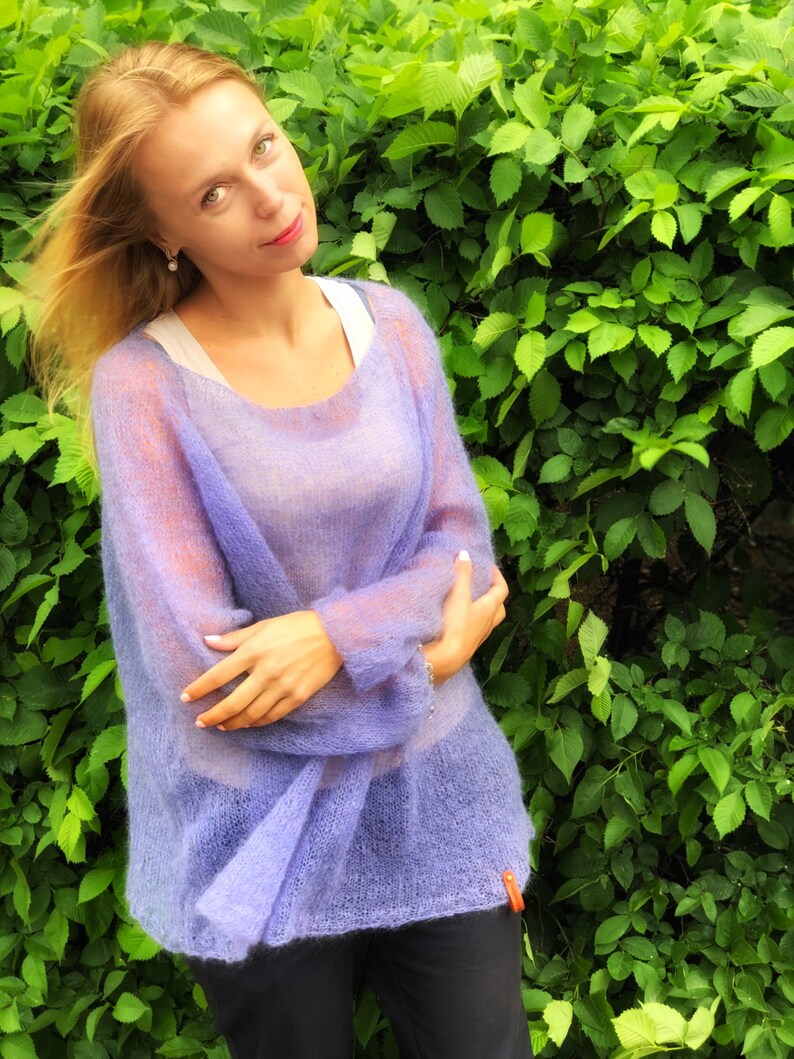 WOMEN MOHAIR Sweater Wool Mohair pullover Mohair sweater Etsy