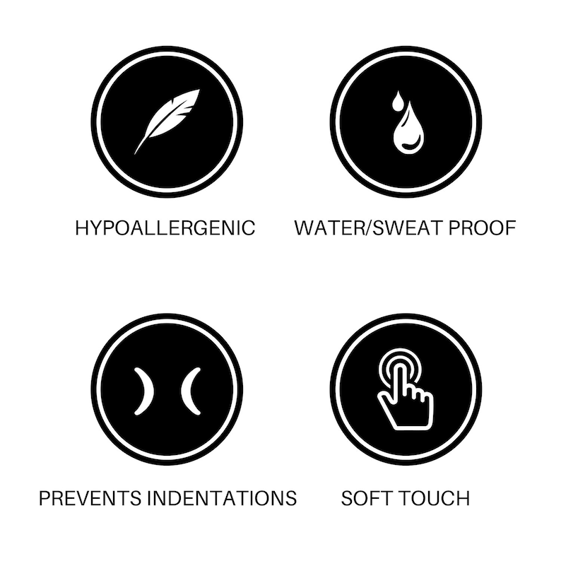 Water /& Sweat Proof or Gym Mix n/' Match your Activewear for Yoga Hair Tie Bracelet Pilates Spin Soft Flexible Bracelet Hair Tie holder