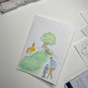 Glückwunschkarte/ Geburtstagskarte/ einzigartig gezeichnete Karte nur für dich/ Mutter / Vater / Sohn / Tochter