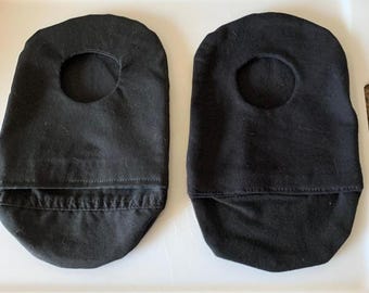 Ostomy pouch cover, KNIT or woven fabric. 2 1/2" opening Please measure before you buy