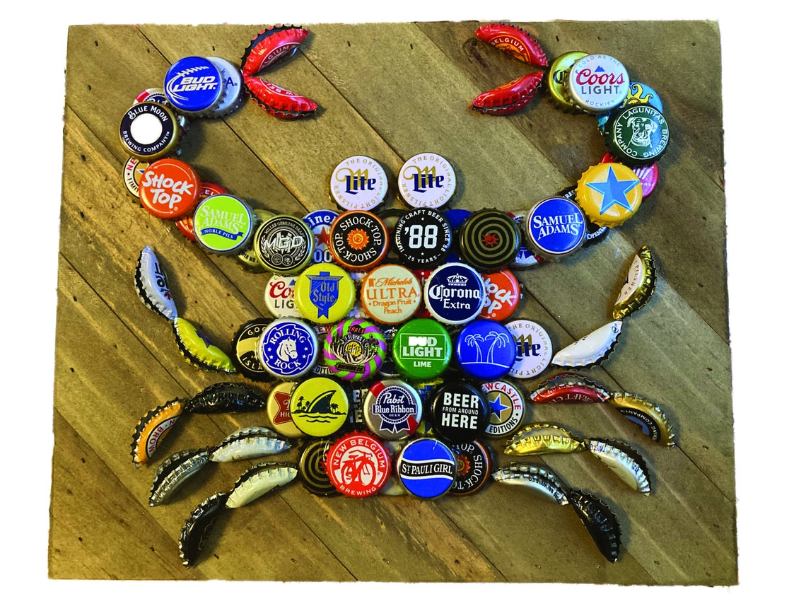 Bottle Cap Crab Etsy