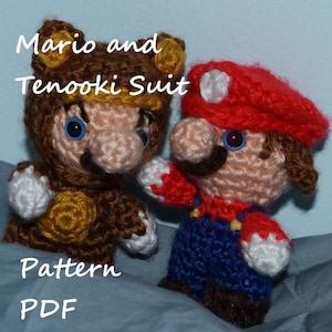 Mario and Tenooki Suit Mario Crochet Pattern PDF