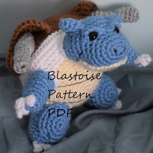 Blastoise Amigurumi Pattern PDF