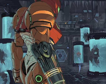 メトロイド サムスリターンズ - ポスター 13x19 - Etsy 日本