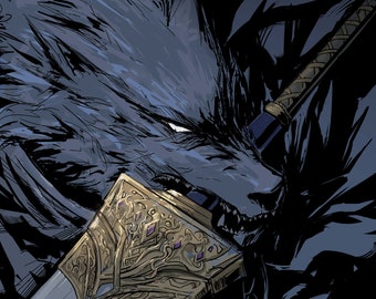 Blaidd- Art print/ poster