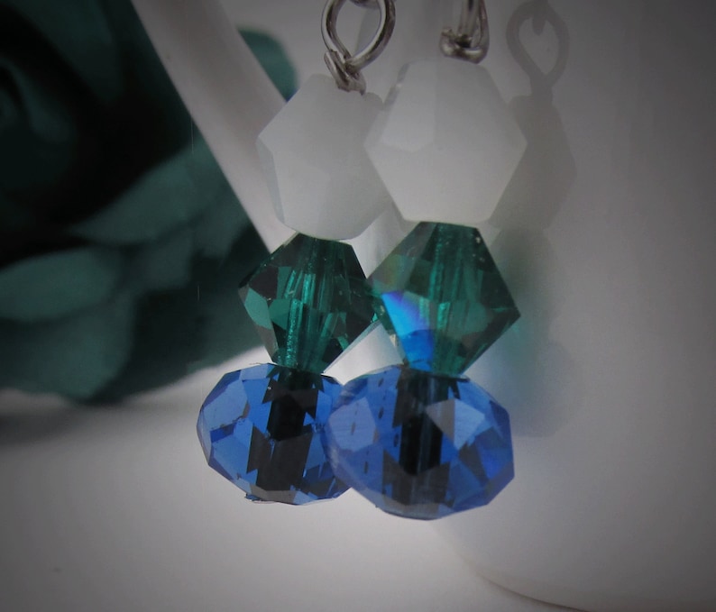 Irish Saint Saint/'s Earrings Saint/'s Bracelet Saint Patrick of Ireland Green and Blue Bracelet with Earrings
