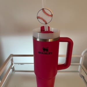Baseball Stanley straw topper