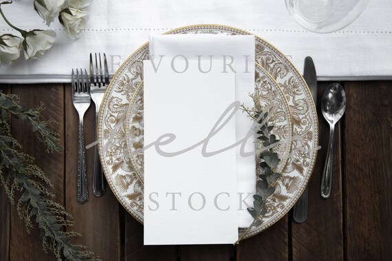 4x8 Blank Card Mockup Wedding Menu Mockup Vintage Wedding 4x8 Blank Card Mockup Wedding Menu Mockup Vintage Wedding