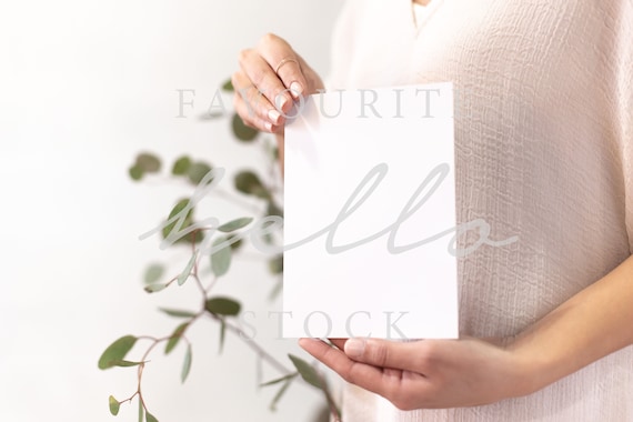 5x7 Pdf Stationery Styled Mockup Greeting Card Mockup Bridal Etsy