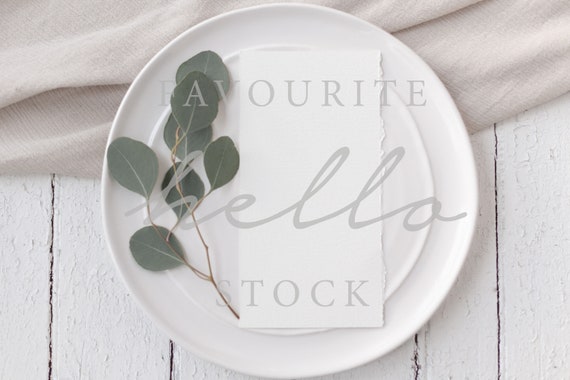 4x8 Blank Card Mockup Wedding Menu Mockup Menu Mockup Etsy