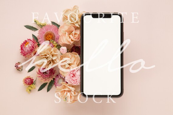 Iphone Mockup Pdf Smart Object Bridal Shower Mockup Baby Etsy