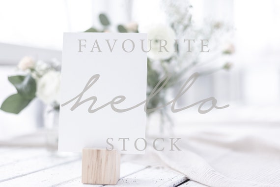 5x7 Wedding Table Number Mockup Smart Object Mockup Wedding Etsy