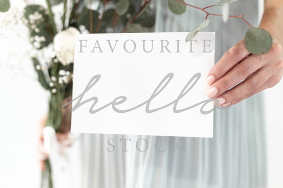 5x7 Blank Card Mockup Landscape Wedding Invitation Mockup Etsy