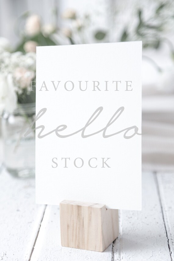 Download 4x6 Pdf Table Number Mockup Sign Mockup Smart Object Mockup Etsy