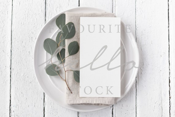 4x8 Pdf Menu Mockup Smart Object Mockup Stationery Mockup Etsy