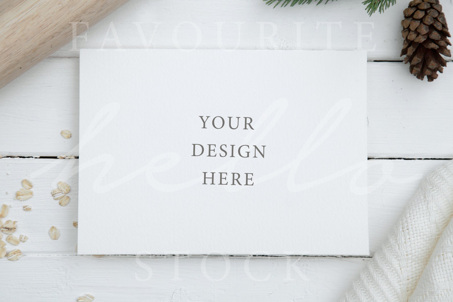 Download 5x7 PDF recipe card mockup card mockup cooking mockup paper | Etsy