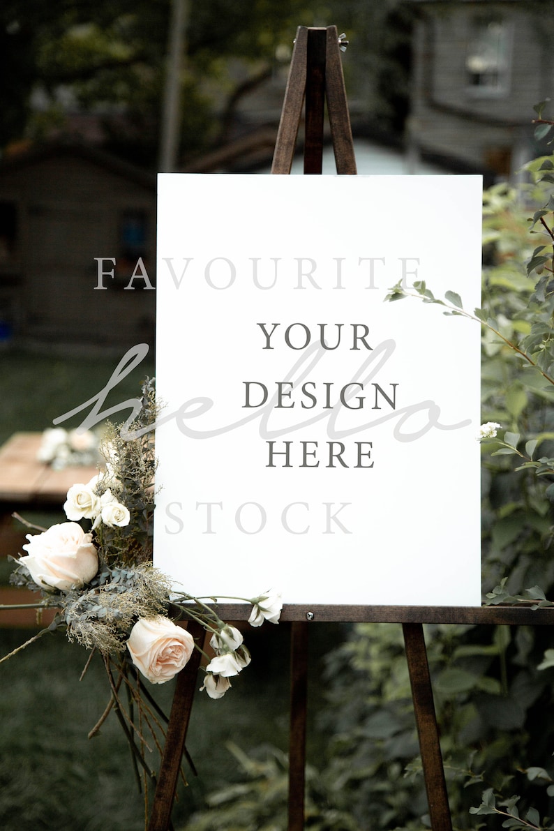 Download 18x24 PDF easel mockup smart object mockup poster mockup ...