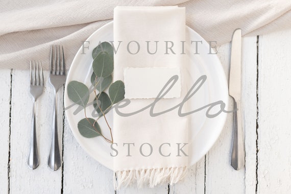 Place Card Mockup Wedding Table Place Cards Name Card Etsy