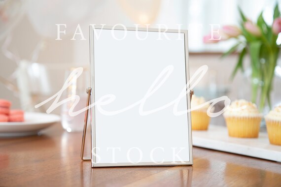 5x7 Pdf Stationery Styled Mockup Birthday Mockup Table Etsy
