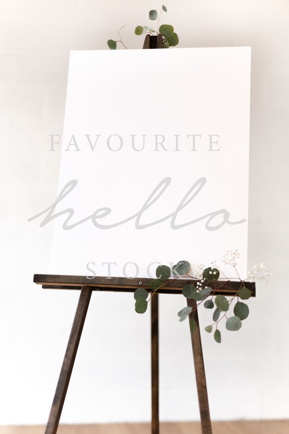18x24 Pdf Easel Mockup Smart Object Mockup Poster Mockup Etsy