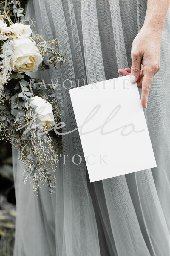 5x7 Pdf Stationery Styled Mockup Greeting Card Mockup Bridal Etsy