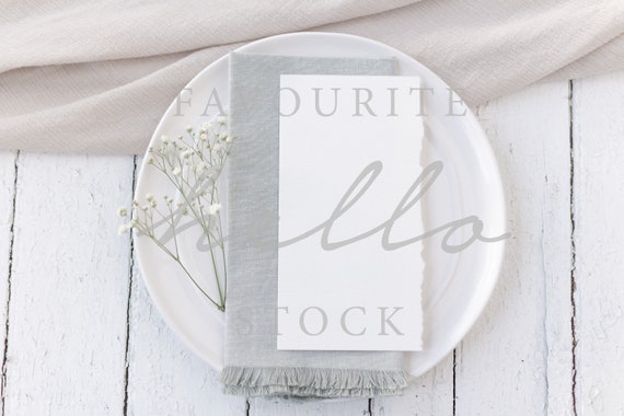 4x8 Pdf Menu Mockup Smart Object Mockup Stationery Mockup Etsy