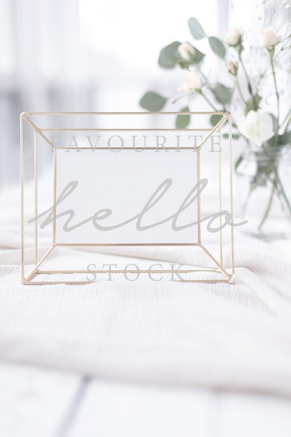 4x6 Pdf Table Number Mockup Sign Mockup Smart Object Mockup Etsy