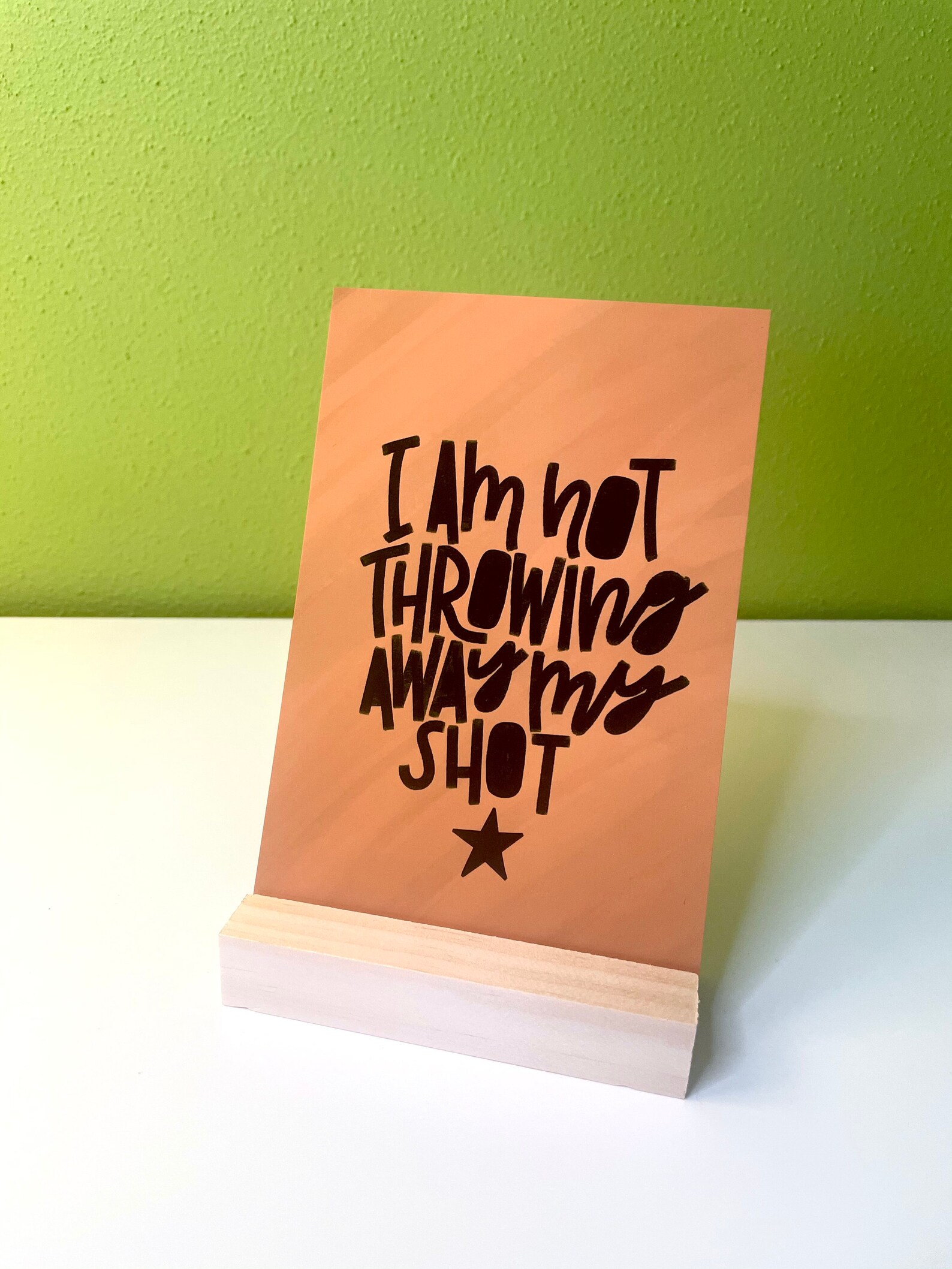 4x6 8x10 11x14 Print I Am Not Throwing Away My Shot Hamilton Etsy
