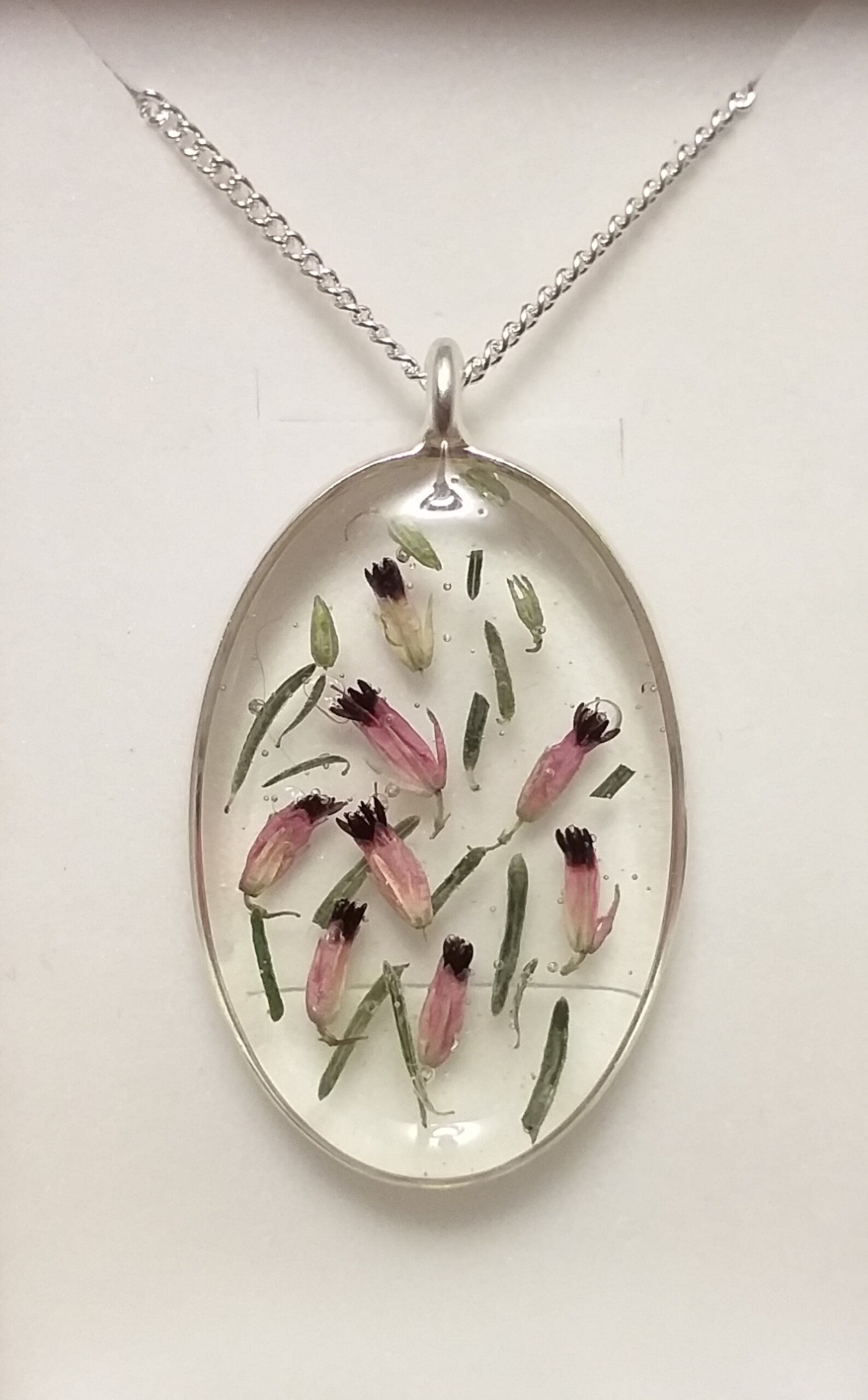 Scottish Heather necklace Scottish Jewellery Real Flower Etsy