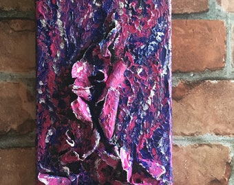Koi: Mixed Media Acrylic Painting on Canvas, abstract
