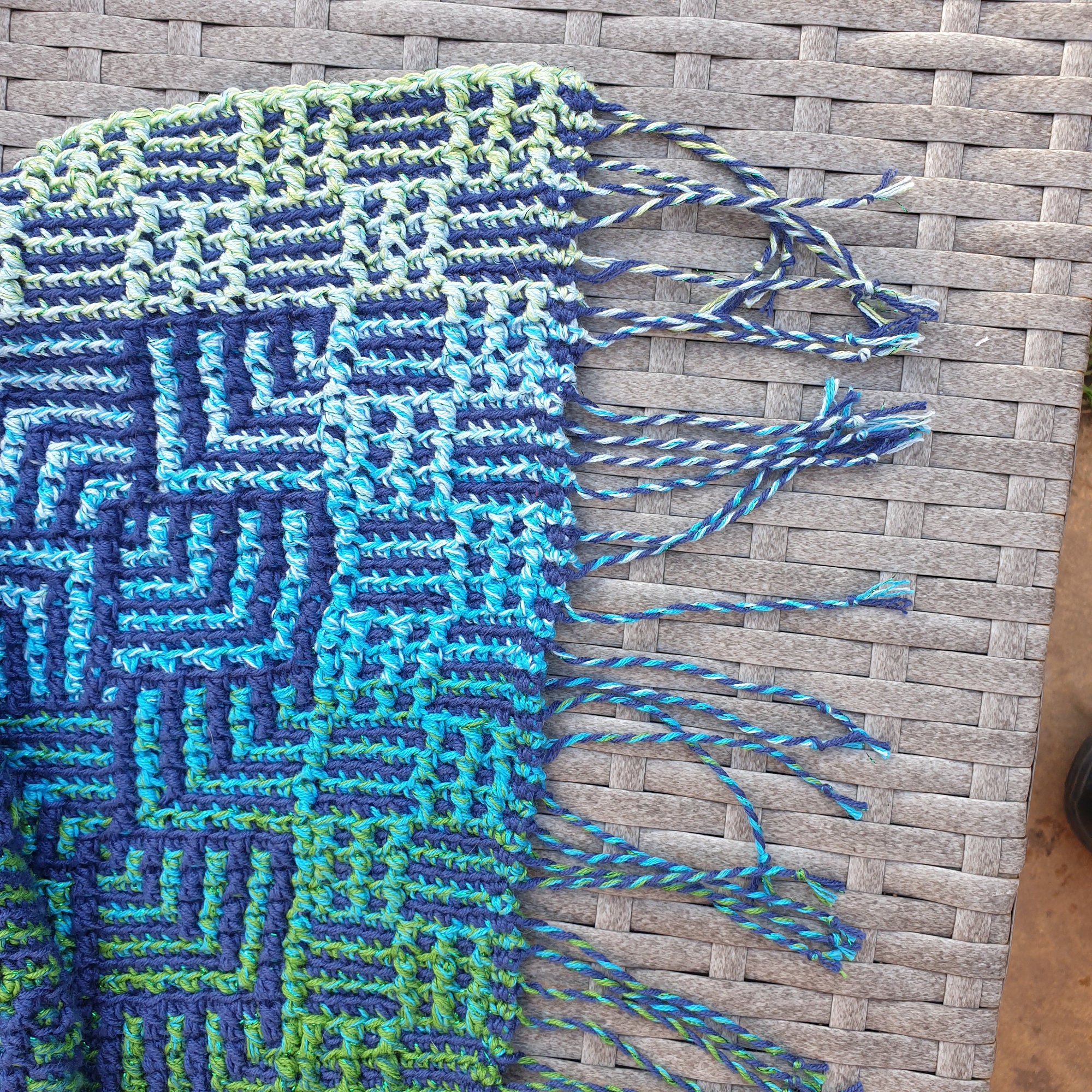 Mosaic Pinwheel Crochet Shawl Pattern: Overlay Stitch (digital Download ...