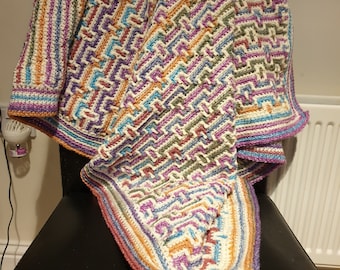 Mosaic Crochet Baby Blanket Pattern: Overlay Technique (PDF Download)