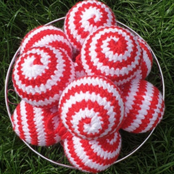 CROCHET PATTERN-Christmas Ornament, Christmas Bauble, Winter, Minimalist Christmas Crochet Pattern- PDF Download