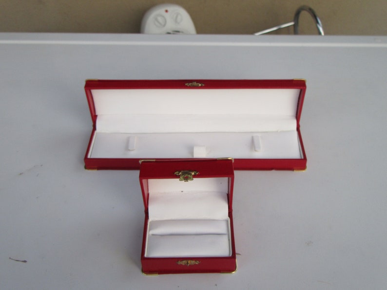 Haus Wohnen Pr U00e4sentation Schmuck Box Set Von Zwei Roten