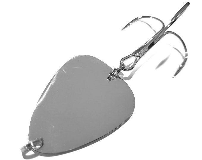 Steel Fish Hook for Laser Engraving. Laser Engravable Fishing Lure Metal.